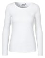 Dames T-shirt Neutral Long Sleeve Wit